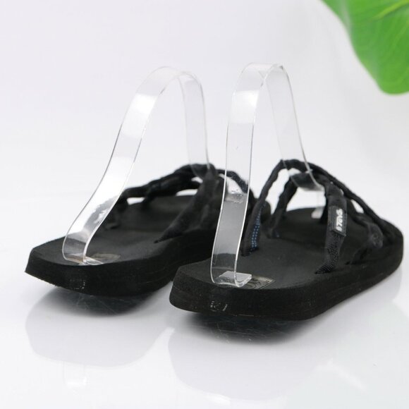 Teva Womens Olowahu Sandal Size 7 Black Thong Slide Active Hike Flip Flop - Picture 7 of 12